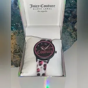 Juicy Couture White Pink Cheetah Watch NEW With Tags in Gift Box Juicy Couture | Accessories | Juicy Couture White Pink  main image 3